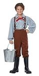 Pioneer Boy Costume for Boys Medium