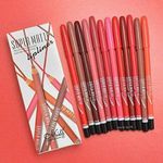 Miss Hot Waterproof Professional Multicolored Matte Super Matte Lip Liner Pencil - (Set of 12)