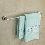 U-S-F BATH ACCESSORIES Stainless Steel 24 Inch Towel Rod | Towel Rack For Bathroom | Towel Bar | Towel Hanger | Towel Stand/Bathroom Accessories-Round (2 Feet | Chrome Finish) Made In India