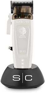 Stylecraft Saber II Professional Full Metal Body High-Torque Digital Brushless Motor Cordless Hair Clipper (White)