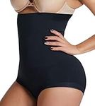 SURE YOU LIKE Women High Waist Shapewear Tummy Control Body Shaper Panties Butt Underwear (Black, Tag XL/XXL=UK(12-16))