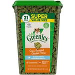 FELINE GREENIES Cat Treats Adult Natural Dental Care, Oven Roasted Chicken Flavour, 21oz. Tub