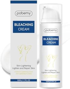 Pobemy Skin Bleaching Cream, Dark Spot Remover for Face, Intimate Areas & Body, Vitamin C Whitening for Underarms, Knees, Elbows, Inner Thighs, Bikini Line – Sensitive Skin Lightening Cream- 1.7FL OZ