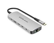 USB-C Multimedia 10-in-1 Gen 2 Hub HDMI 4K, 100 Watts USB-C Power Delivery with (FRS) or 5Gbps Data, Gigabit Ethernet, 2 x USB-C Gen 2 Ports, 2 x USB-A 3.0 Ports, 2-in-1 Audio Port, SD and Micro SD