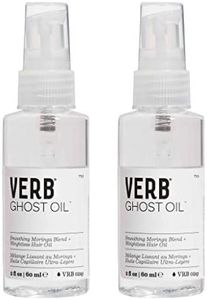 VERB Ghost Oil – Vegan Weightless Hair Oil – Lightweight Hair Oil – Revitalizing Hair Treatment Oil Nourishes and Promotes Shiny Hair – No Paraben or Harmful Sulfates, 2 fl oz, Pack of 2