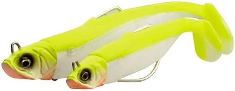 Savage Gear Savage Minnow WL 2+1 – Weedless Design, Lively Kicking Action, Ideal for Predator Fish like Pike, Perch & Zander, Perfect for Freshwater & Saltwater Anglers Blue Pearl Silver 12.5 cm