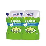 Veeba Eggless Mayonnaise Chef's Special, 875g - Pack of 2 I Veg Mayonnaise I Vegetarian Creamy Mayo I Creamy and rich texture I Vegan I Spread it I Dip it I Scoop it I Non-GMO I Trans-fat free