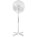 Generic 16 OSCILLATING PEDESTAL AIR COOLING ELECTRIC FAN EXTENDABLE ADJUSTABLE STAND, White