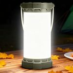 Glocusent 135 LED Ultra Bright Camping Lantern, Up to 200H, 5000mAh Camping Lights with 3 Colors & 5 Brightness, SOS, Max 1500LM, Rechargeable Lantern for Power Outages Camping Hiking Emergency