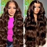 NBRUW Chocolate Brown Lace Front Wi