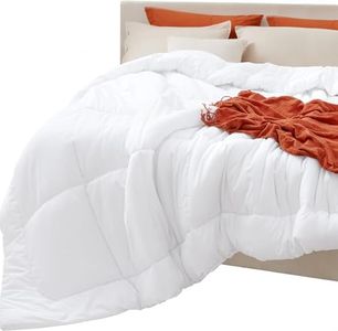 Bedsure Comforters Oversized King -Duvet Insert White Down Alternative Comforter Quilted All Season Duvet with Tabs-Machine Washable-Gifts for Women(White,116x98)