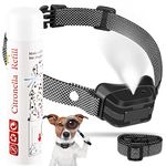 Auto Citronella Bark Collar Waterproof IPX67 Spray Bark Collar with 3 Adjustable Spray & Sensitivity Level, Citronella Dog Collar Humane Anti Barking Collar for Dogs