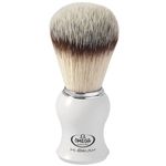 Omega of Italy Hi-Brush Synthetic Shaving Brush, White