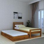 Ferrovilla Puis Trundle Single Sheesham Wood Bed for Bedroom with 2 Years Warranty | Office Furniture | Living Room Cot | Wooden Bed | Daybed |Traditional Beds | Bedroom Furniture |