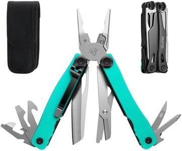 SIUPRO Multitool Pocket Knife with Clip, Nylon Sheath, Safety Locking, Multi Tool with Tactical Pliers, Scissors, Multipurpose Survival Gear for Camping, Hiking, Gifts for Men Women