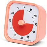 Time Timer Home MOD - 60 Minute Kids Visual Timer Home Edition - for Homeschool Supplies Study Tool, Timer for Kids Desk, Office Desk and Meetings with Silent Operation (Dreamsicle Orange)