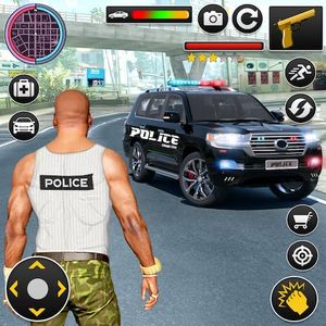 US Police Car Chase Game - Cop Car Driver Gangster Chase Driving Simulator Game