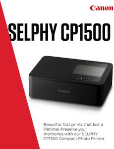 Canon SELPHY CP1500 Photo Printer Black