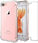 Folmeikat iPhone 8 Plus,iPhone 7 Plus,iPhone 6 Plus/6s Plus Phone Case, With Screen Protector Shockproof Crystal Clear Hard Bumper Slim Protective Phone for iPhone 8/7/6/6s Plus Case 5.5"