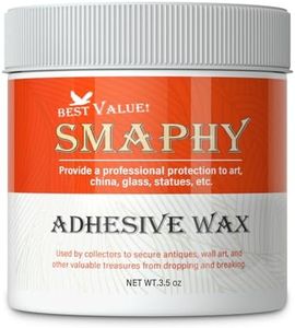 SMAPHY Sticky Putty, Reusable Museum & Wall Art Quality Adhesive Putty, Mounting Putty Clear Removable Putty, Adhesive Wax Removeable & Repositionable(3.5oz)