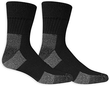Dr. Scholl's Men's 2 Pack Non-Binding Diabetes and Circulatory Work Ankle Socks, Black, Shoe Size 7 to 12