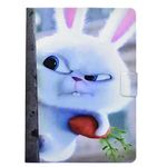 iPad 9.7 Inch 2018/2017 Air 2/ iPad Air Case, Ultra Slim Shell Lightweight Folio Stand Book Cover Design Auto Sleep Wake Corner Protective Wallet Case for Apple iPad 6th/5th Gen, Rabbit