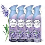 Febreze Air Mist Air Freshener Spray bundle - 4 x LAVENDER 185ml - Febreze Air Freshener for Home, Room, Bathroom, Office bulk buy - Room Freshener - Air Freshener