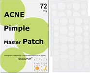 Acne Pimple Patches 72PCS Hydrocolloid Patches 1.5% Salicylic Acid and Niacinamide, Blemish Spot, Invisible Spot Patches, 2 Sizes 8mm, 12mm