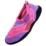 Aqua Beach Surf Wet Water Shoes Boys Girls Mens Womens Unisex Wetsuit Boots (Pink Adult 7)