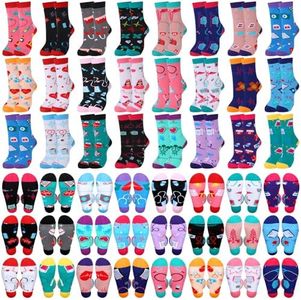 Hoosige 48 Pairs Funny Cotton Nurse Socks Novelty Nurse Teeth Socks Medical Themed Nurses Gifts for Women Dentist Doctor Assistant Graduation Birthday Party, Nurse, Medium
