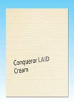 50 Sheets A4 Conqueror Laid (Textured) Cream Paper Watermarked