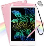 ScriMemo LCD Writing Tablet for Kids, Portable Learning Educational Toys for 3 4 5 6 Year Old Toddler, Drawing Tablet Doodle Pad, Holiday Toys Birthday Gifts (10pink)