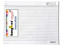 Bungbee Answer Sheets for Exam practice CBSE ICSE DU - 800 Ruled Pages / 400 Sheets / 200 Joint Sheets without Fold - No Margin, With Hole for Tag