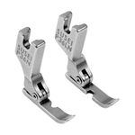 FIKLOTA 2 PCS Cording Zipper Foot P36N/P36LN Industrial Sewing Machine Presser Foot for High Shank Singer, Brother, Janome, Juki, Babylock, Elna, Kenmore, White, Necchi, Simplicity, and More