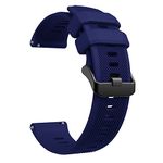 Compatible with Casio MDV-106-1AV / MTP-VD01 Watch Bands, 22mm Soft Silicone Quickly Release Replacement Strap Wristbands for Casio MDV106 Series (DarkBlue)