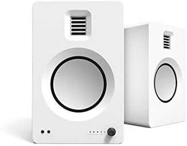 Kanto TUK Bluetooth Wireless 260 Watt Powered Bookshelf Speakers - Pair (Matte White)