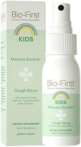 Bio-First - Kids Manuka Soother Cough Syrup - for Cough & Sore Throat Relief - Kids Cough Medicine - All Natural & Safe - Immune Support - Manuka Honey UMF10+ - Decongestant - Gluten Free - 50ml