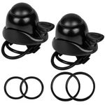 Dokpav 2 Pieces Bike Bell, Adjustable Bicycle Bell Loud Sound Universal Aluminum Bike Ring for Adult Road Bike, Mountain Bike, Sports Bike and Kid's Bike