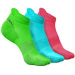 HEELIUM Bamboo Socks for Women|Ankle Length|Odour-Free & Breathable|Padded Base & Anti-bacterial|3X Softer than Cotton Anklet Socks, Multicolor