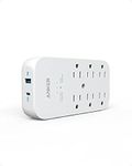 Anker Outlet Extender and USB Wall Charger,6 Outlets and 2 USB Ports, 20W USB C Power Delivery High-Speed Charging iPhone 15/15 Plus/15 Pro/15 Pro Max,for Dorm, Home, and Office