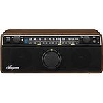 Sangean WR-12BT AM/FM/Bluetooth/AUX Analog Wooden Cabinet Receiver (Dark Walnut)