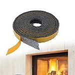 Fireplace Sealant 2.5M Black Flat Stoves Rope Self Adhesive Glass Chimney Door Stove Fireplace Sealing Tape Replacement Gasket Cord 18 X 3mm. Fireplace Sealer