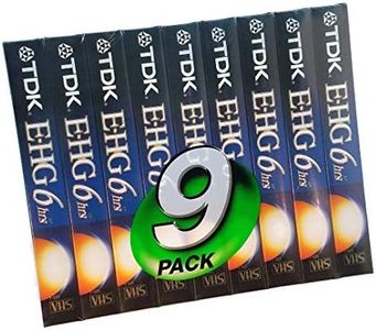 TDK 9 Pack Extra High Grade T-120 Video Tapes