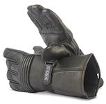 BLOK-IT Full Leather Motorcycle Gloves Men & Women, Motorbike Gloves - Windproof & Waterproof Biking Gloves Gloves. Double Stitching - Ultra Durable Thermal 3M Thinsulate Gloves. Bike Gloves For Men & Women. Summer & Winter Gloves Classic. Ergonomic Design for Comfort & Increased Protection. (XX-Large)