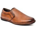 HEALTH FIT Men's Super Soft Ortho Comfortable with Soft Sole Ultra-Lightweight for Gents Luxury Formal Shoes TAN 1266 UK-9