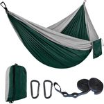 Outdoor Hammock Camping Hammocks Double hammock 300 x 200 cm,Ultralight Travel Hammock up to 300 kg,210T Parachute Nylon Hammock for Garden Beach (HSL3M)