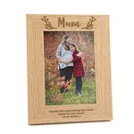 Personalised Mum Photo Frame - Mothers Day Gifts From Daughter - Christmas Gifts For Mum - Wooden Engraved Picture Frame Mum - 6x4 / 7x5 / 8x6 Size frames Available