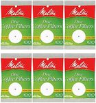 White Disc Coffee Filter 100 Count (Pack of 6)