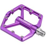 ROCKBROS Mountain Bike Pedals MTB Pedals 9/16-Inch Sealed Bearing Lightweight Aluminum Alloy Bicycle Platform Flat Pedals for Road Mountain BMX MTB Bike