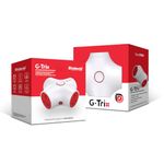 Goldmedal G-Trix 4X1 Spike High Guard Adaptors Extension Cord (White and Red)- 4 Outlet Universal Socket, 2-meter Cable, Master Switch with Indicator & Reset Switch with surge Protector for Home & Office